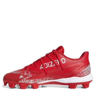 Adidas Adizero Afterburner 8 Cleats 'University Red' GW0279 sold by KicksCrew