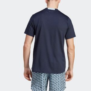 adidas x Marimekko Designed for Training T-shirt 'Navy' HR8208 sold by KicksCrew