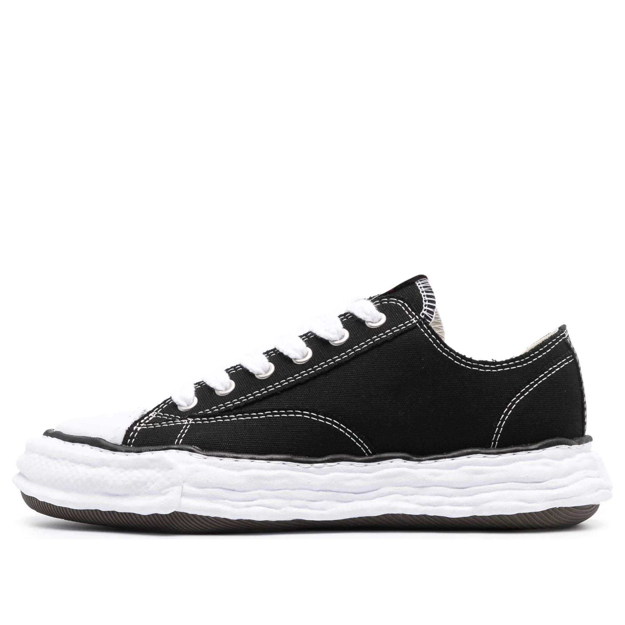 Maison MIHARA YASUHIRO Peterson 23 OG Sole Canvas Low 'Black White' A11FW702-BLK sold by KicksCrew