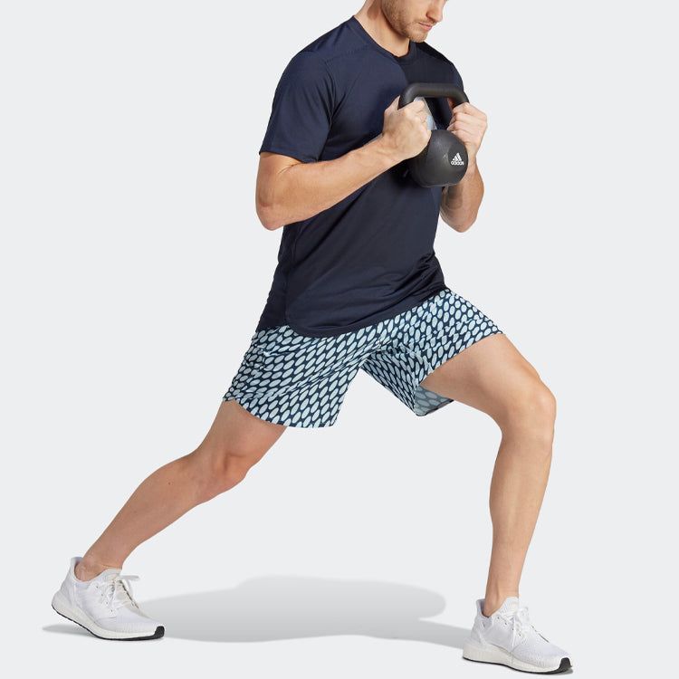 adidas x Marimekko Designed for Training T-shirt 'Navy' HR8208 sold by KicksCrew product image thumbnail 4