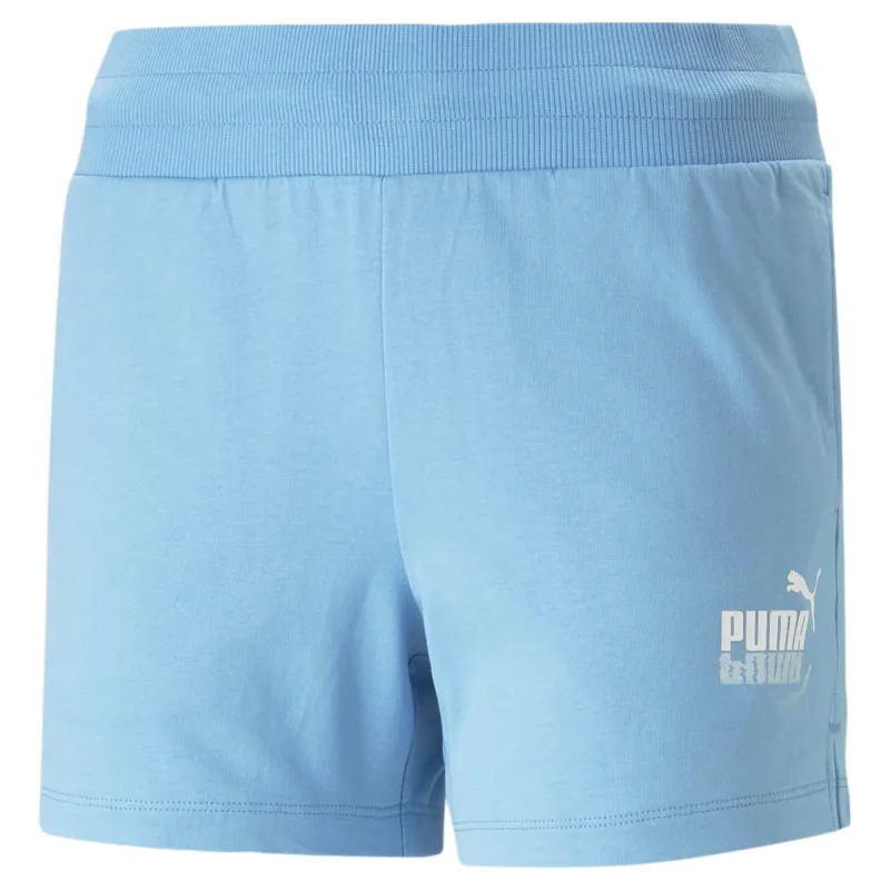 (WMNS) PUMA Summer Splash shorts 'Blue' 677107-93 sold by KicksCrew