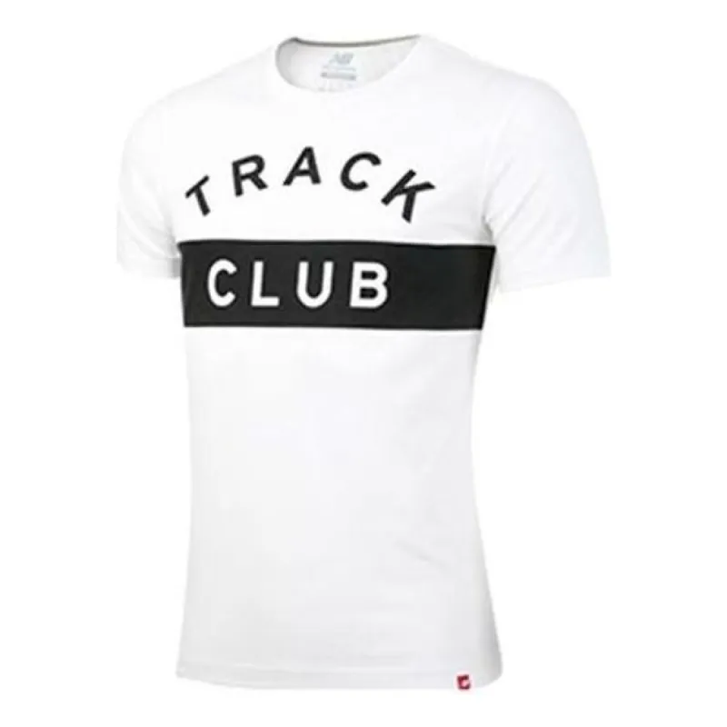 New Balance Track Club Sport Tee 'White Black' AMT81538-WT sold by KicksCrew