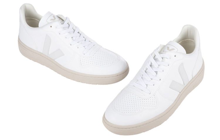 Veja V-10 Lace-Up Sneakers 'Full White' VX0702892 sold by KicksCrew product image thumbnail 4