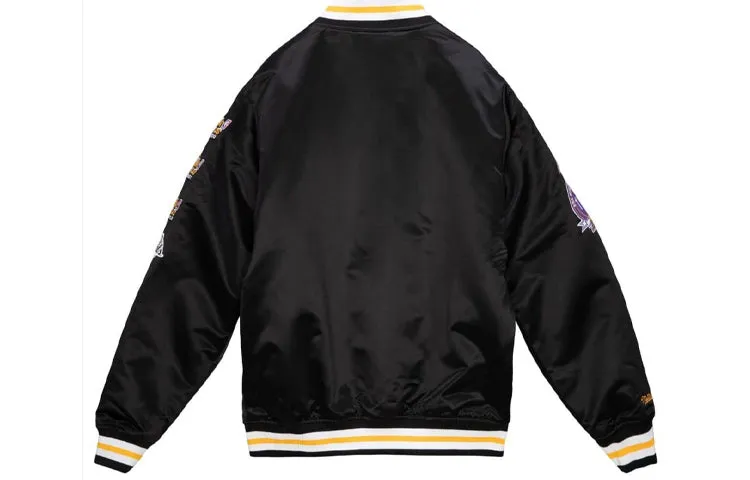 Mitchell & Ness NBA Los Angeles Lakers Champ City Satin Jacket 'Black' OJBF3232-LALYYPPPBLCK sold by KicksCrew product image thumbnail 2