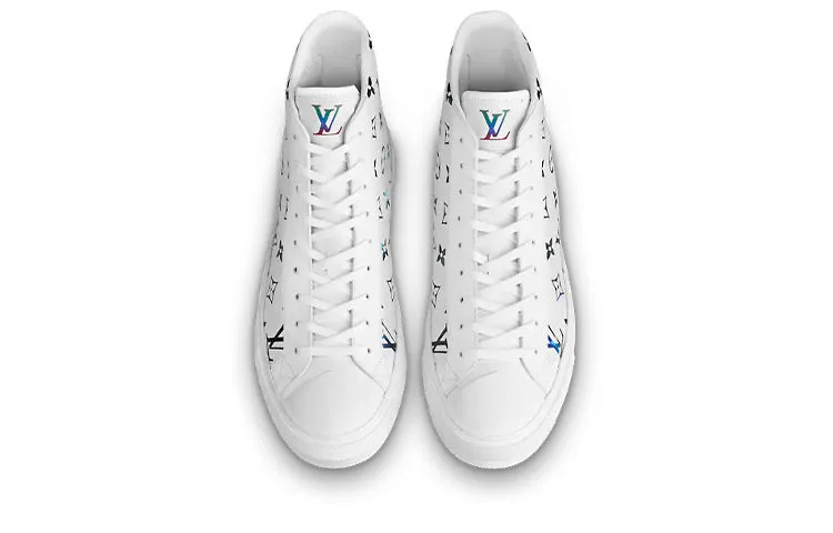LOUIS VUITTON Tattoo Ankle Sneakers 'White with Colorful Monogram' 1A8KH6 sold by KicksCrew product image thumbnail 3