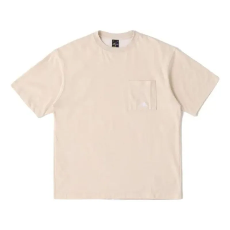 New Balance Lifestyle Plain Cotton Pocket Tee 'Beige' AMT35026-TWF sold by KicksCrew