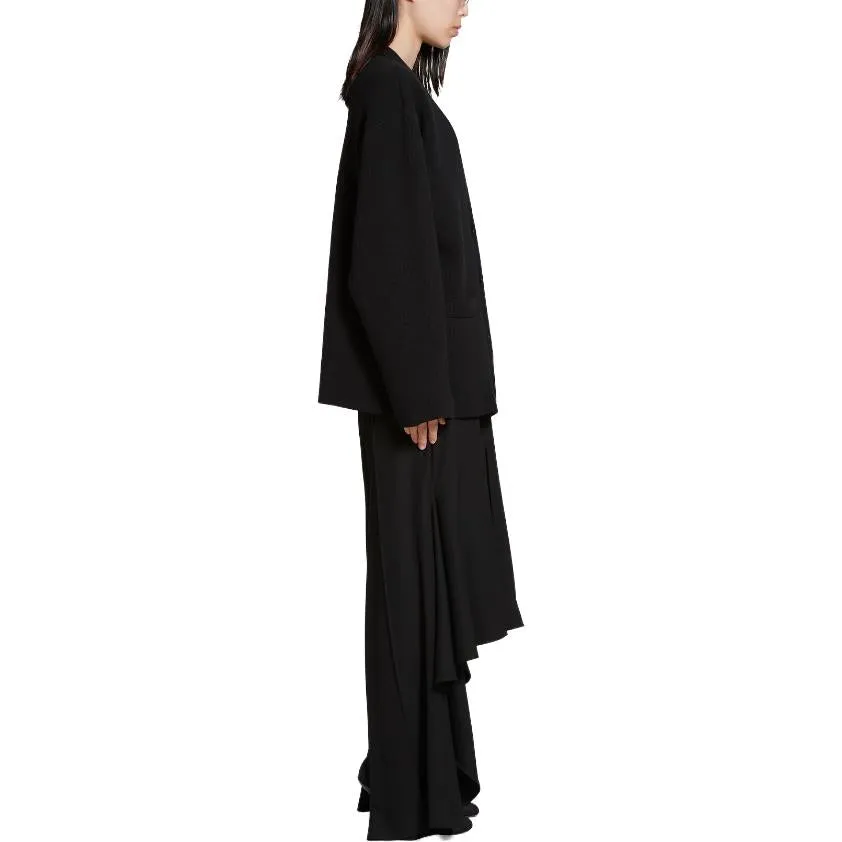 (WMNS) Balenciaga FW23 Cardigan 'Black Double Faced Wool Knit' 771671T16751000 sold by KicksCrew product image thumbnail 5