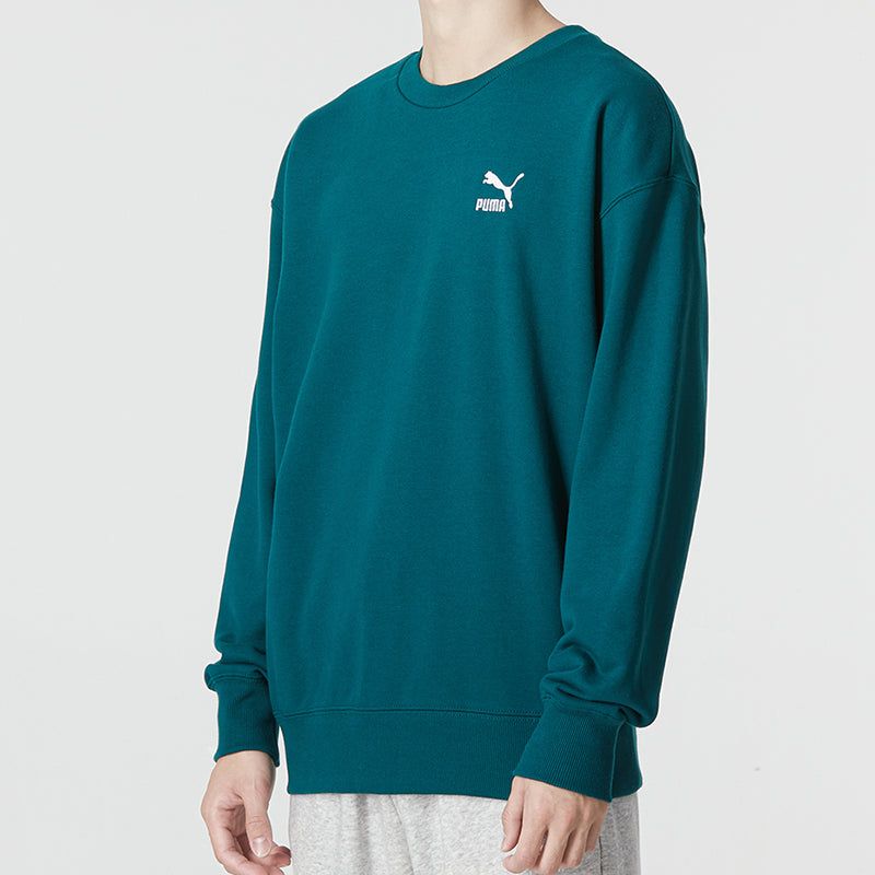 Puma Classics Relaxed Crewneck Sweatshirt 'Green' 537662-24 sold by KicksCrew product image thumbnail 5