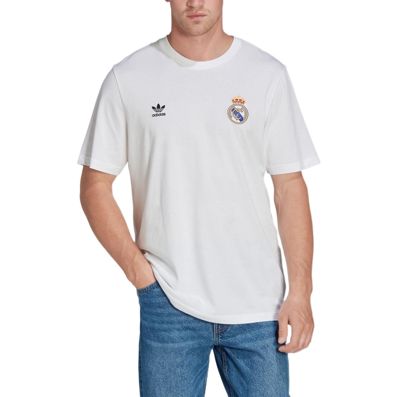 adidas originals Real Madrid Essentials Trefoil Tee 'White' H54687 sold by KicksCrew product image thumbnail 2