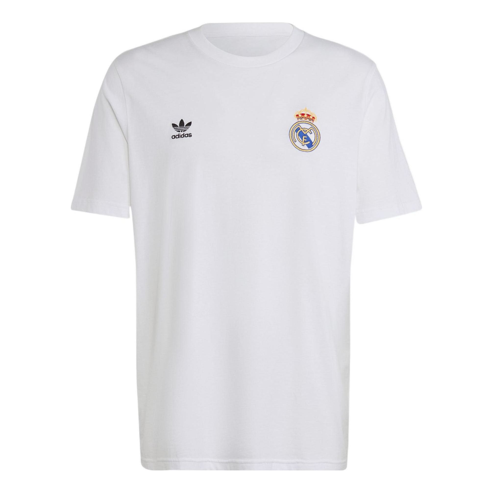 adidas originals Real Madrid Essentials Trefoil Tee 'White' H54687 sold by KicksCrew