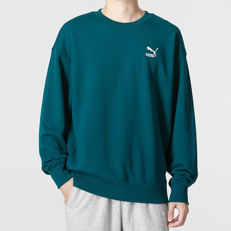 Puma Classics Relaxed Crewneck Sweatshirt 'Green' 537662-24 sold by KicksCrew product image thumbnail 3