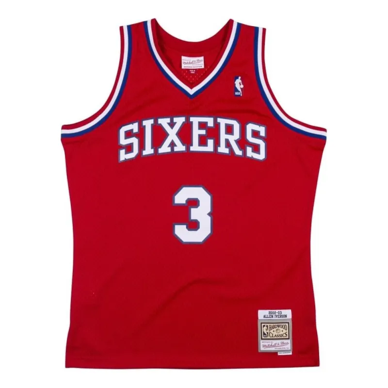 Mitchell & Ness x NBA Philadelphia 76ers2002-03 Swingman Jersey 'Allen Iverson' SMJYCP19066-P76RED102AIV sold by KicksCrew
