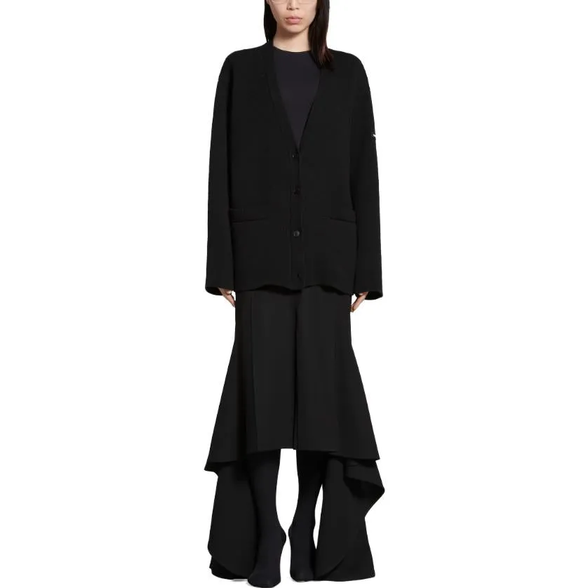 (WMNS) Balenciaga FW23 Cardigan 'Black Double Faced Wool Knit' 771671T16751000 sold by KicksCrew product image thumbnail 3