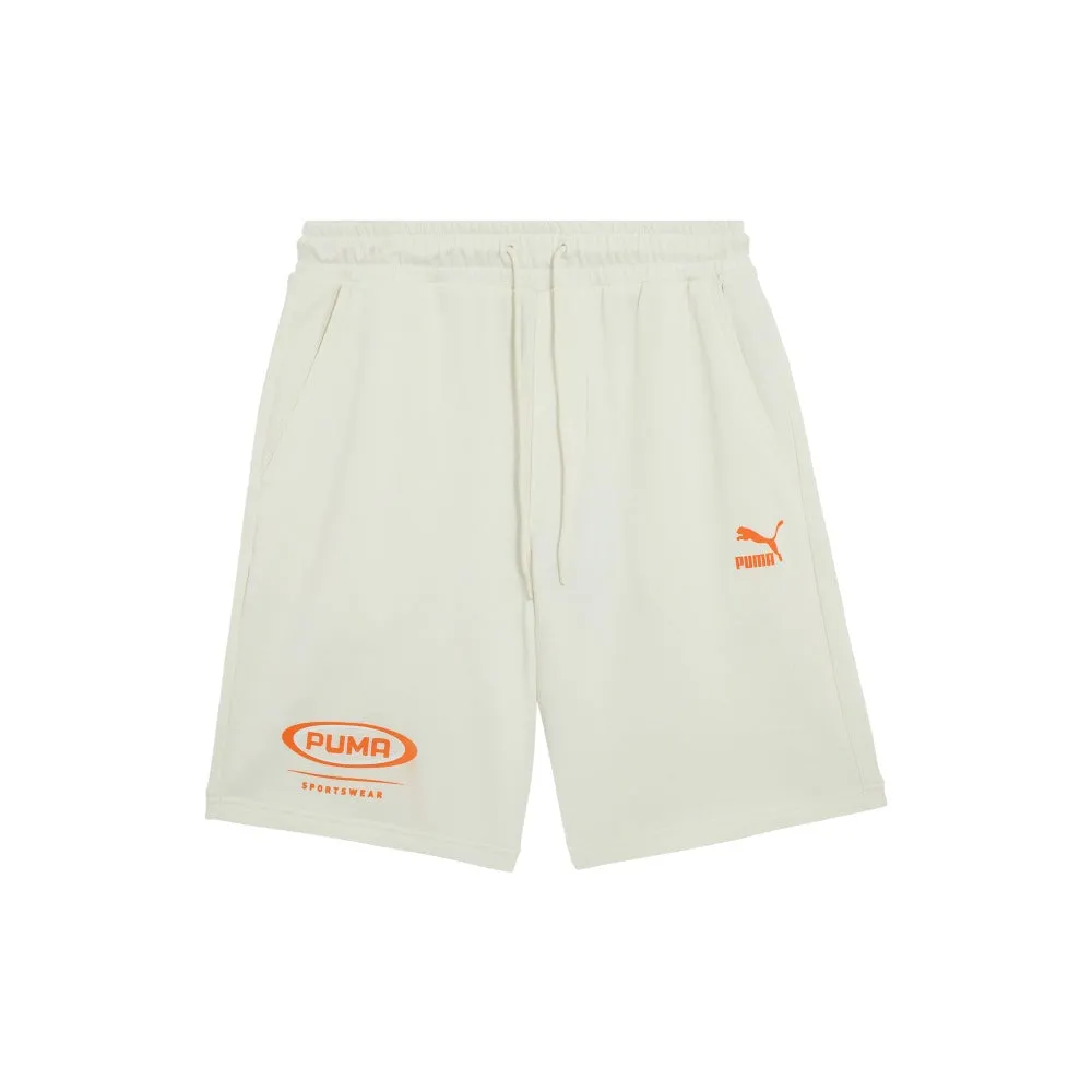 PUMA Classics Dance Crew Logo Printed Short 'White Orange' 627177-65 sold by KicksCrew