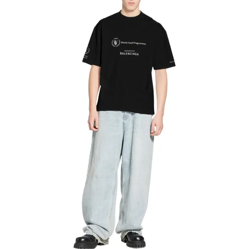 Balenciaga x WFP T-Shirt Medium Fit 'Black' 612966TMVL21070 sold by KicksCrew product image thumbnail 3