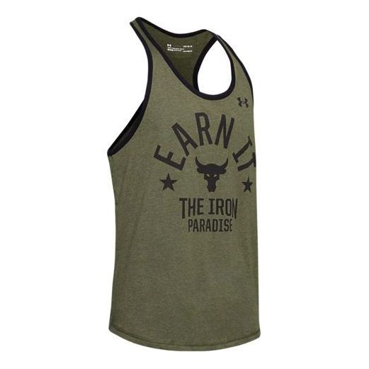 Under Armour Project Rock Pain Into Power Tank Top 'Olive Green' 1353922-315 sold by KicksCrew