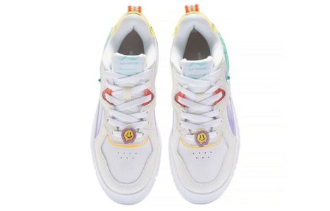 (WMNS) Li-Ning x Weiwu Classic Platform Shoes 'White Purple' AGCS198-1 sold by KicksCrew