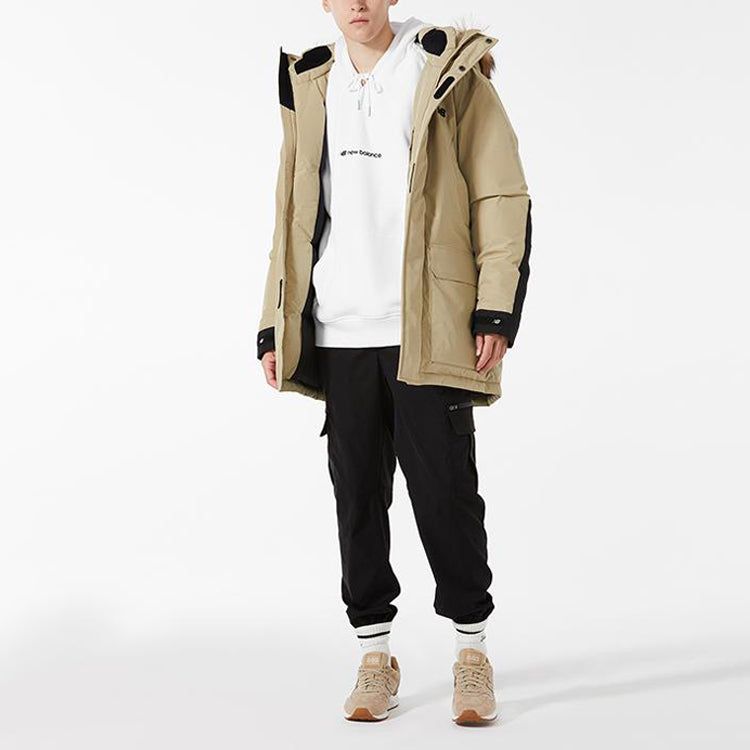 New Balance Lifestyle Down Puffer Jacket 'Beige Black' NP943021-BEI sold by KicksCrew product image thumbnail 3