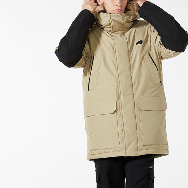 New Balance Lifestyle Down Puffer Jacket 'Beige Black' NP943021-BEI sold by KicksCrew product image thumbnail 5