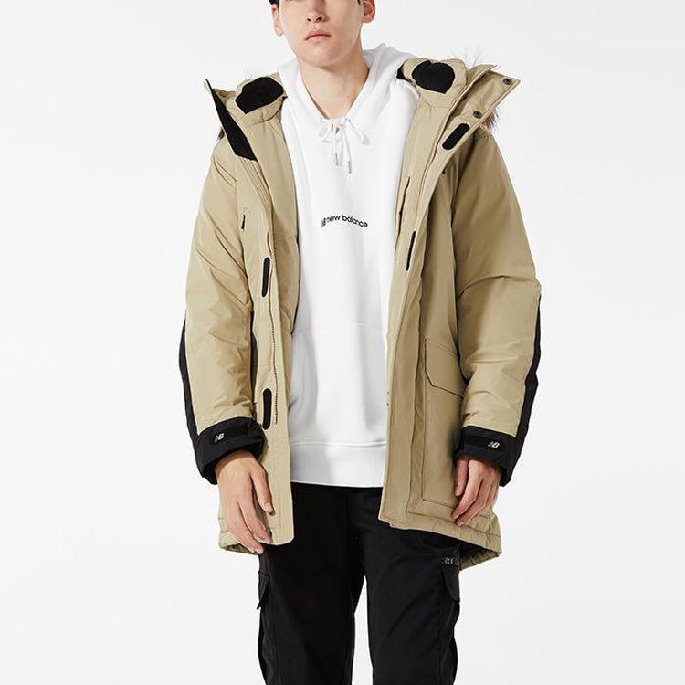New Balance Lifestyle Down Puffer Jacket 'Beige Black' NP943021-BEI sold by KicksCrew product image thumbnail 4