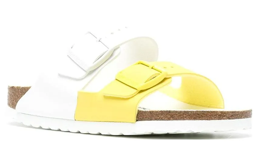 (WMNS) Birkenstock Arizona Split Birko Flor Narrow Fit Sandals 'White Lime Sour ' 1019754 sold by KicksCrew product image thumbnail 2