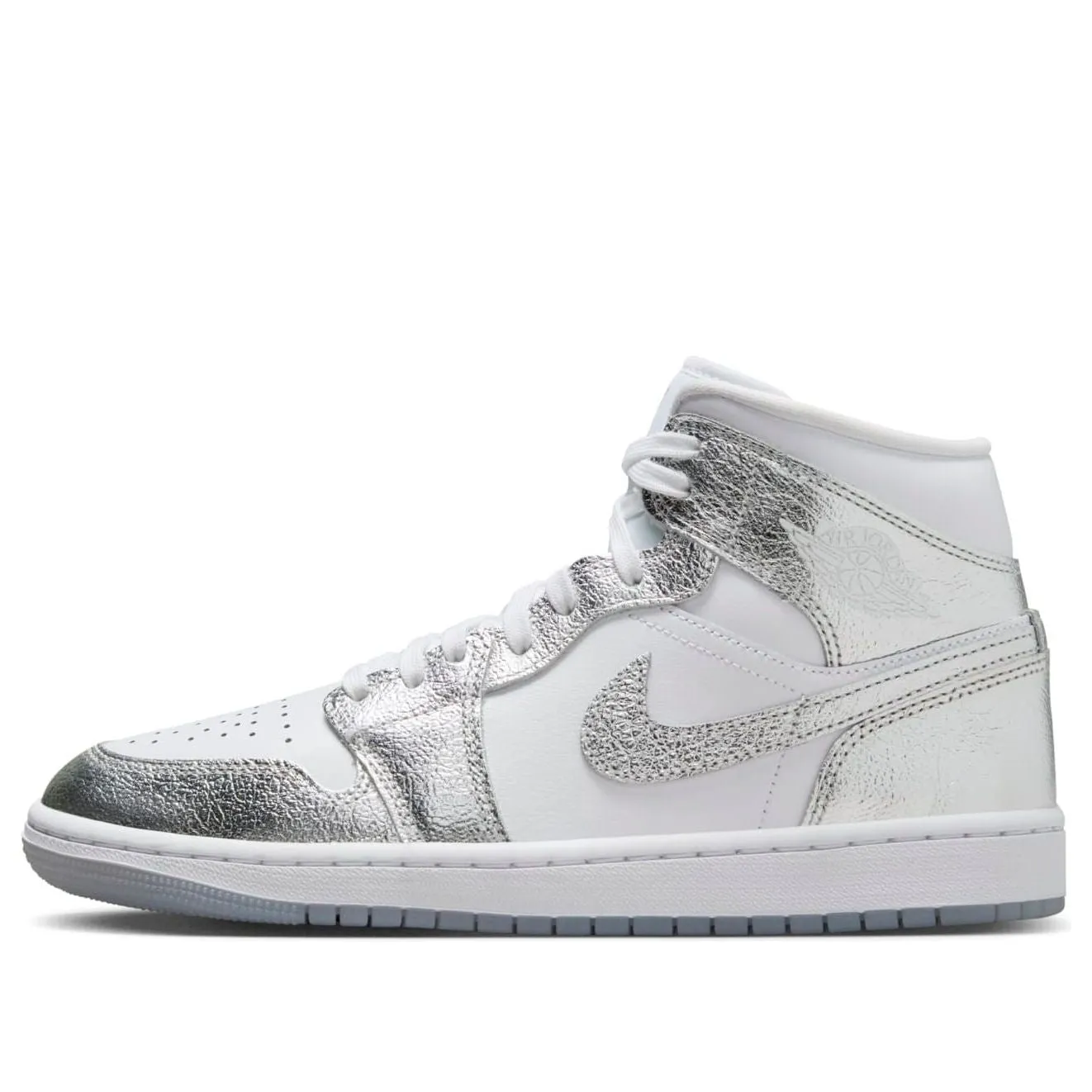 (WMNS) Air Jordan 1 Mid SE 'Metallic Silver' FN5031-100 sold by KicksCrew