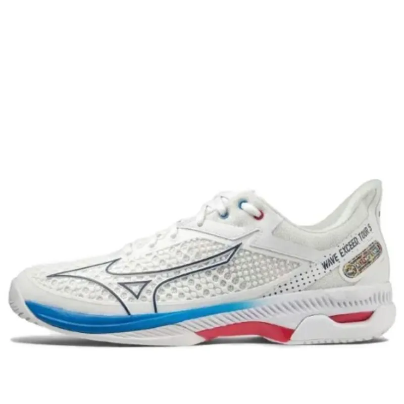 Mizuno Wave Exceed Tour 5 AC 'White Blue Red' 61GA-227613 sold by KicksCrew