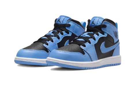 (PS) Air Jordan 1 Mid Shoes 'University Blue Black' DQ8424-401 sold by KicksCrew