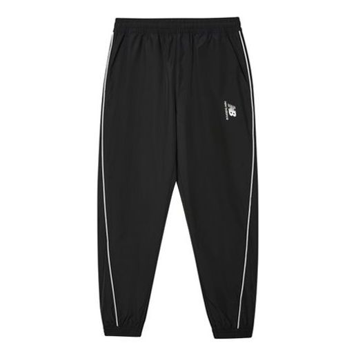 New Balance Track Pants 'Black White' AMP11318-BK sold by KicksCrew