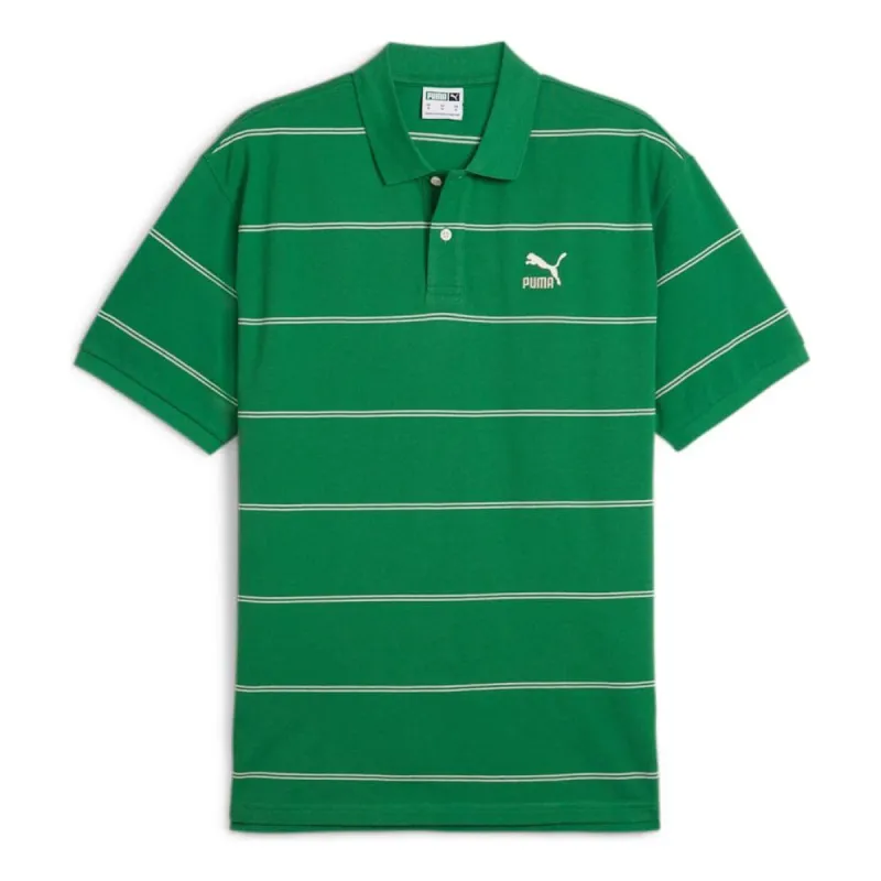 PUMA TEAM Polo Shirt 'Green White' 627122-86 sold by KicksCrew