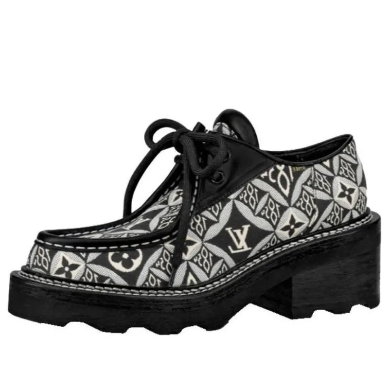 (WMNS) LOUIS VUITTON LV Beaubourg Loafers 'Black' 1A8D3E sold by KicksCrew