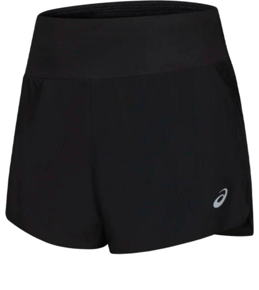 (WMNS) Asics Road 3.5in Short 'Black' 2012C627-001 sold by KicksCrew