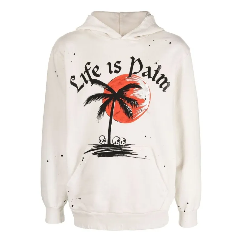 Palm Angels GD Sunset Palm Hoody 'Off White' PMBB117F22FLE0050310 sold by KicksCrew