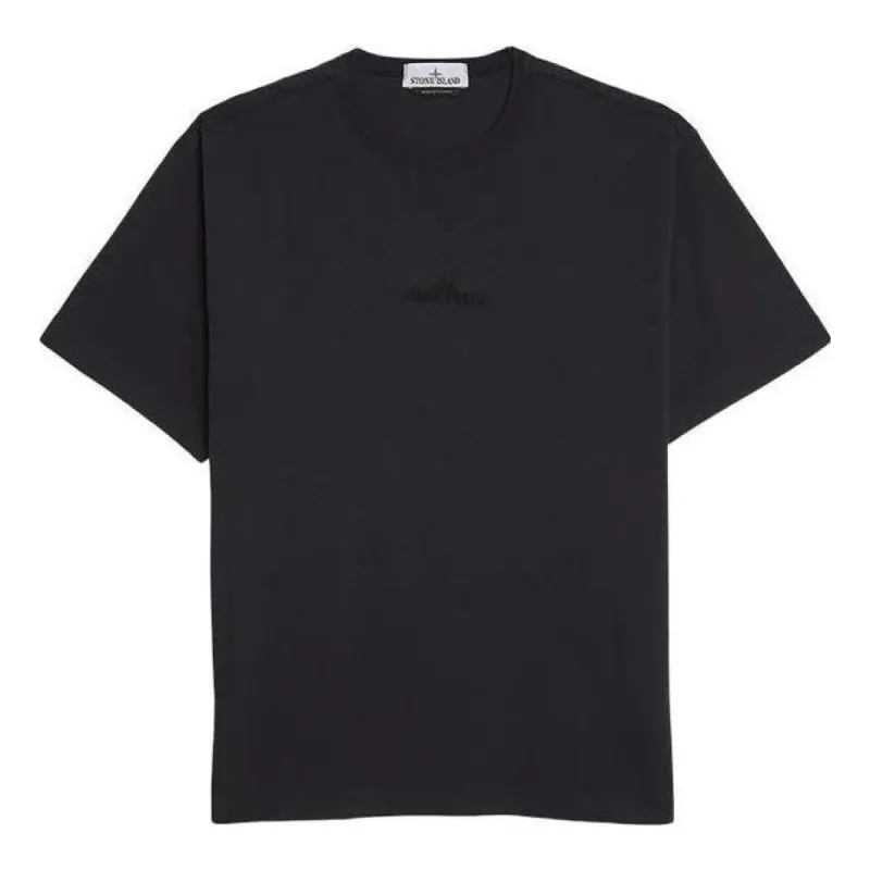 STONE ISLAND Logo T-shirt 'Navy Blue' 781520444-V0020 sold by KicksCrew