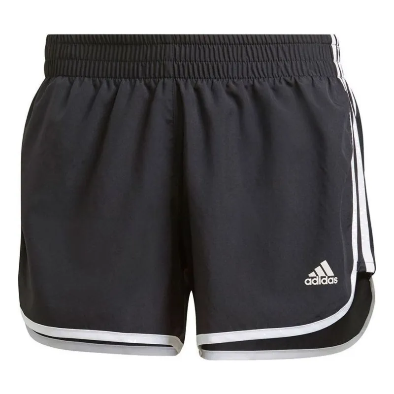 (WMNS) adidas Marathon 20 Shorts Asia Sizing 'Black White' GK5265 sold by KicksCrew