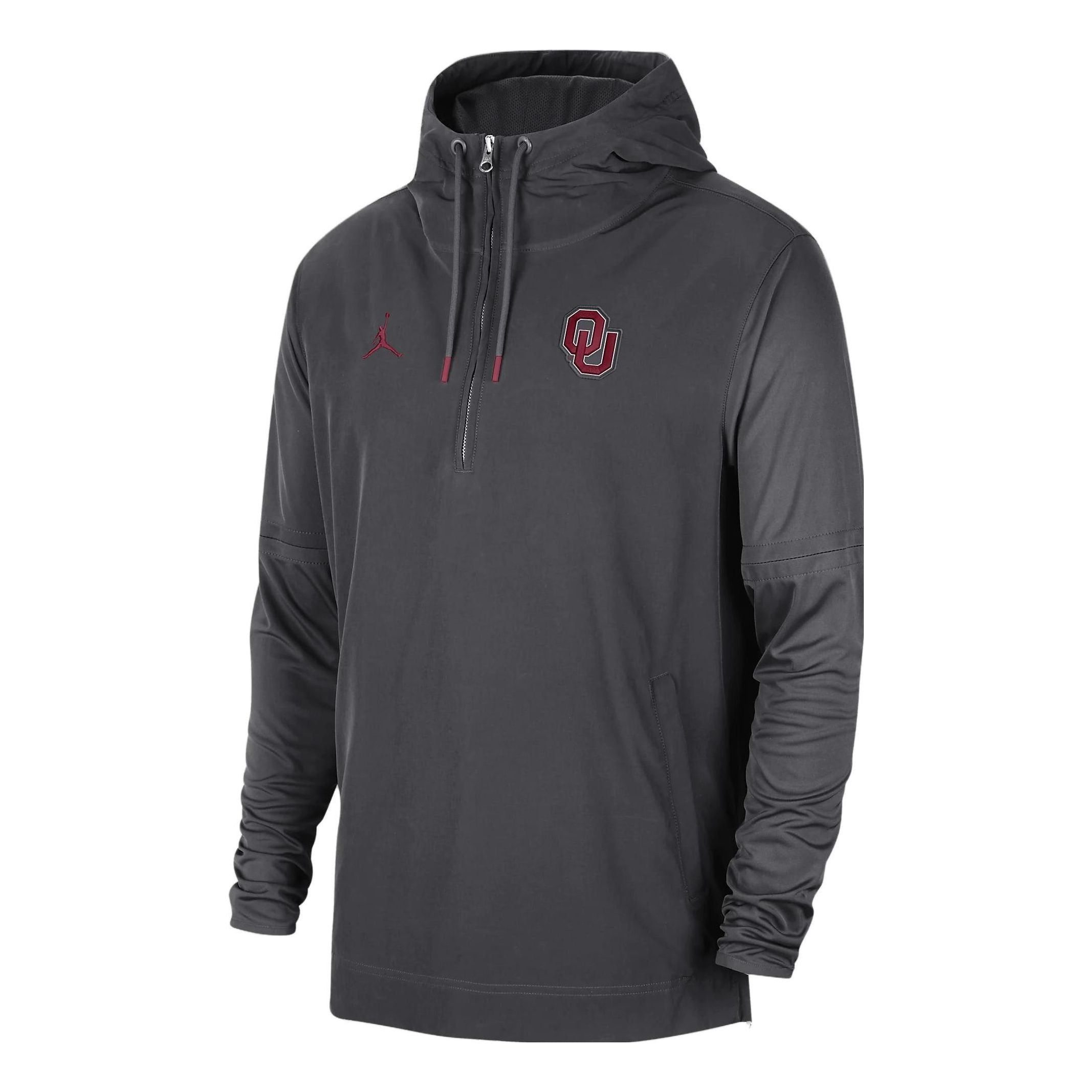 Air Jordan Oklahoma Player College Long-Sleeve Woven Jacket 'Grey' DZ9334-060 sold by KicksCrew