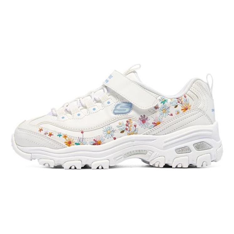 (GS) Skechers D'lites 'White' 302525L-WHT sold by KicksCrew
