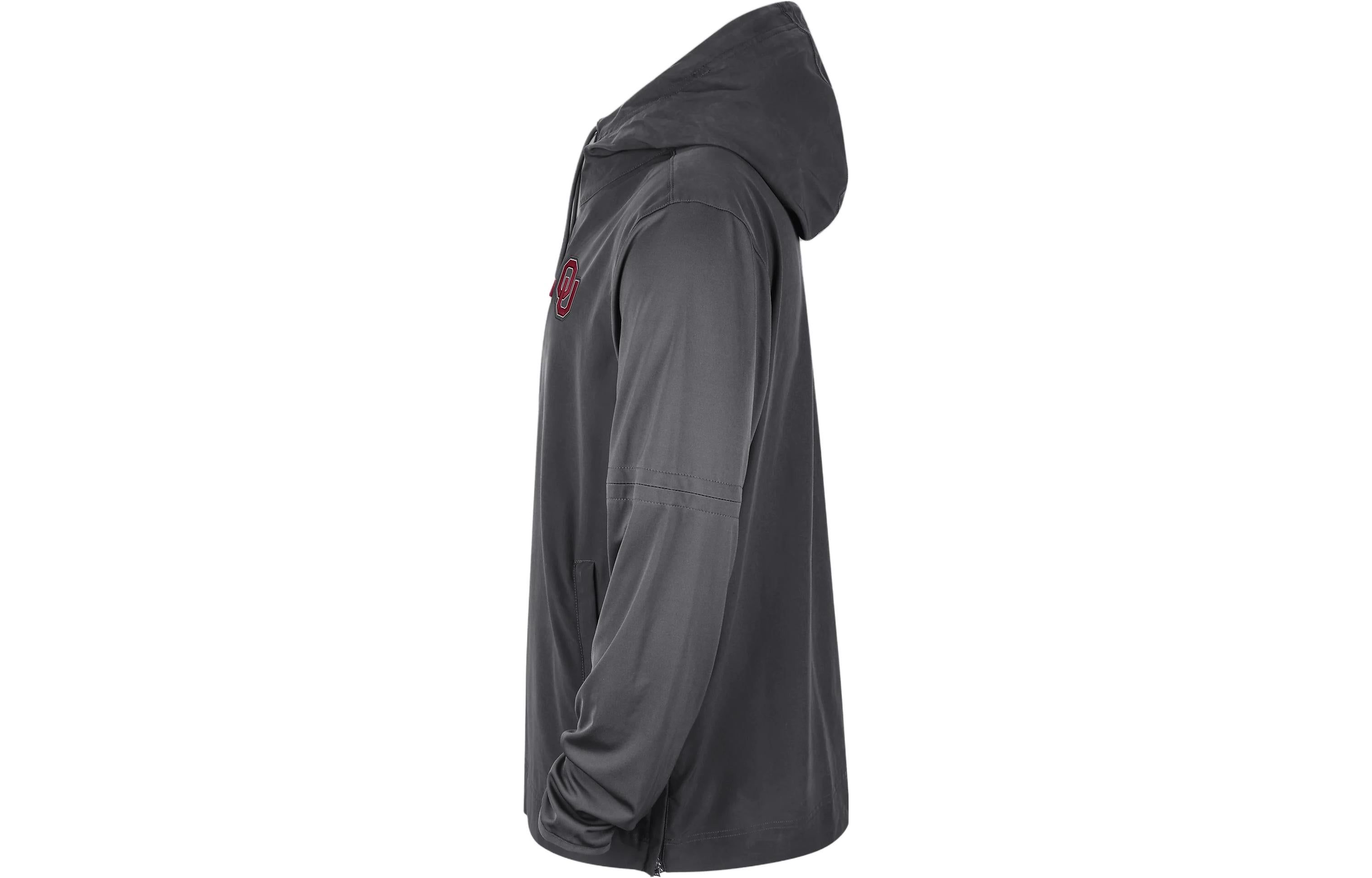 Air Jordan Oklahoma Player College Long-Sleeve Woven Jacket 'Grey' DZ9334-060 sold by KicksCrew product image thumbnail 4