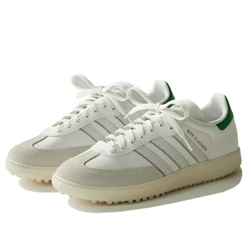 Kith x Adidas Samba Spikeless Golf 'White Green' IG5711 sold by KicksCrew