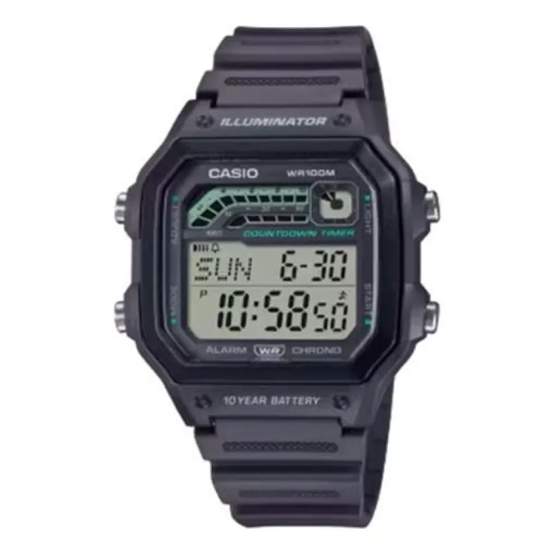 CASIO Digital 'Black' WS-1600H-8A sold by KicksCrew