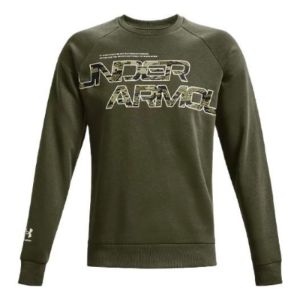 Under Armour Rival Fleece Camo Sweatshirt 'Olive Green' 1366306-390 sold by KicksCrew