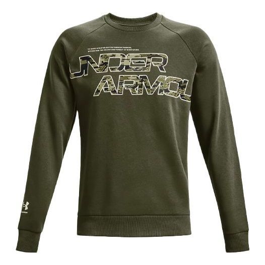 Under Armour Rival Fleece Camo Sweatshirt 'Olive Green' 1366306-390 sold by KicksCrew