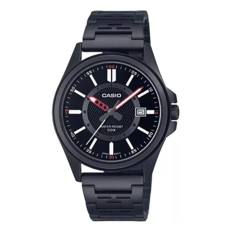 CASIO Analog 'Black' MTPE700B1E sold by KicksCrew