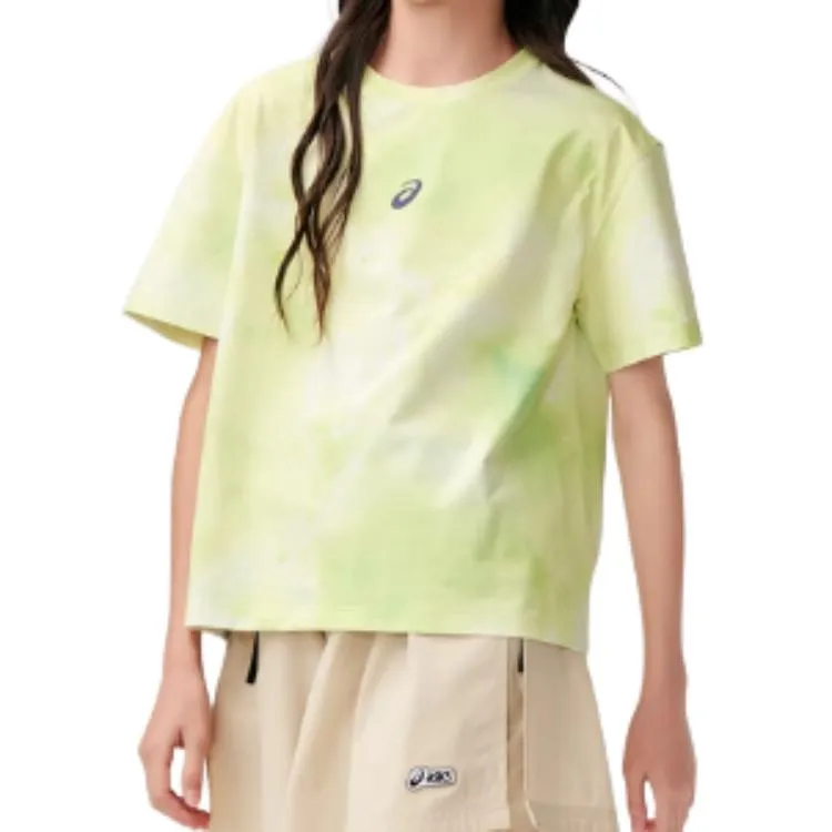 (GS) ASICS Logo T-Shirt 'Green Yellow White' 332241174015 sold by KicksCrew product image thumbnail 3