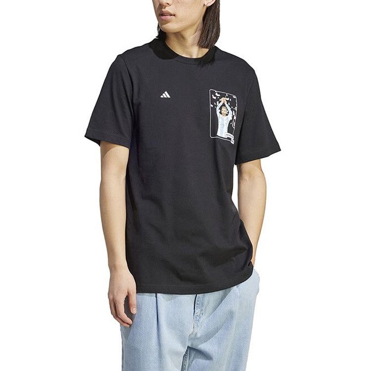 adidas Messi Football Icon Graphic Tee 'Black' IB4909 sold by KicksCrew product image thumbnail 2