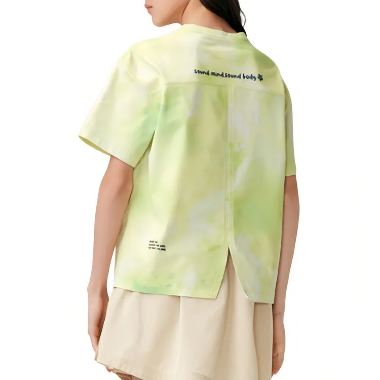 (GS) ASICS Logo T-Shirt 'Green Yellow White' 332241174015 sold by KicksCrew product image thumbnail 4