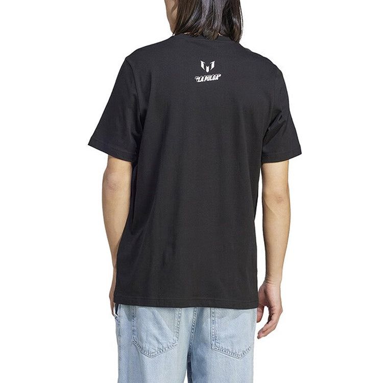 adidas Messi Football Icon Graphic Tee 'Black' IB4909 sold by KicksCrew product image thumbnail 3