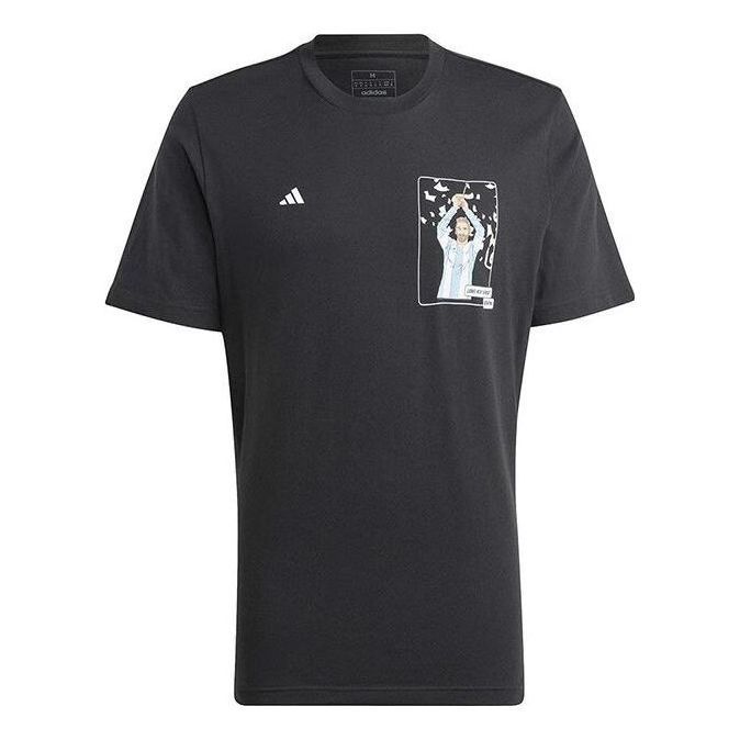adidas Messi Football Icon Graphic Tee 'Black' IB4909 sold by KicksCrew