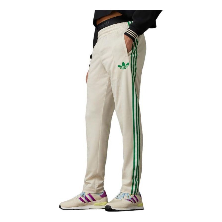 adidas originals Adicolor 70s Monogram Track Pants 'Wonder White Green' IP6984 sold by KicksCrew product image thumbnail 2