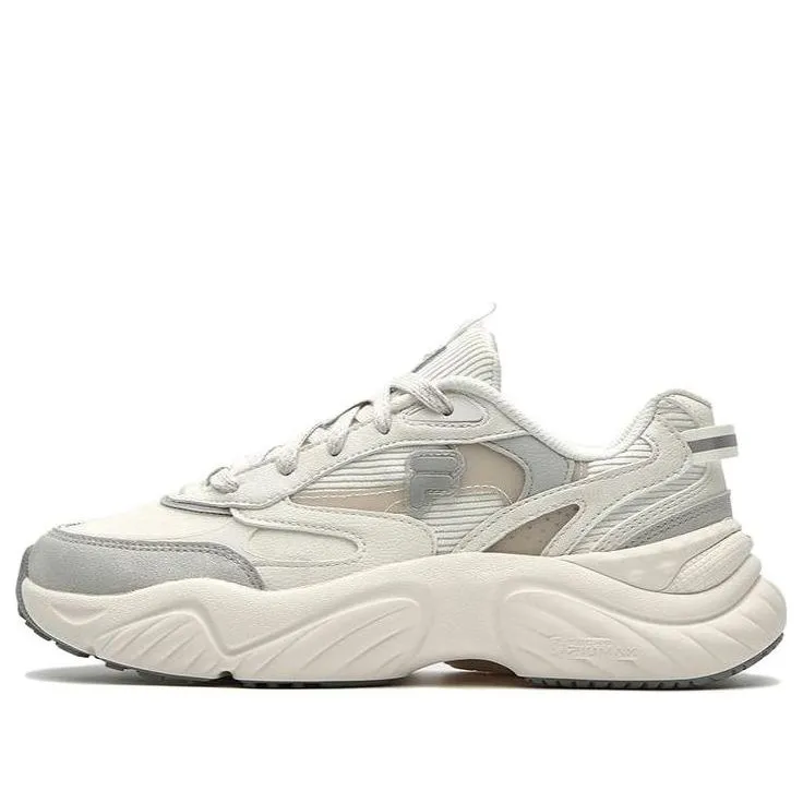 (WMNS) FILA FUSION Conch Sneakers 'Beige Grey' T12W341609FWA sold by KicksCrew